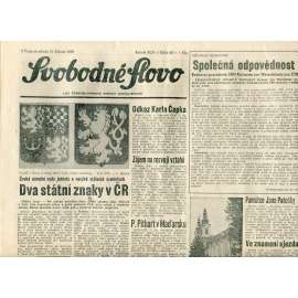Svobodné slovo (14.3.1990) - staré noviny