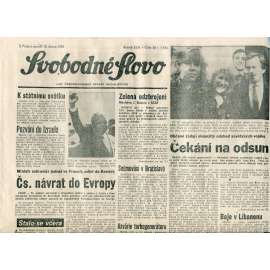 Svobodné slovo (12.2.1990) - staré noviny