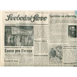 Svobodné slovo (2.2.1990) - staré noviny