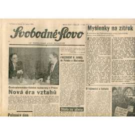 Svobodné slovo (25.1.1990) - staré noviny