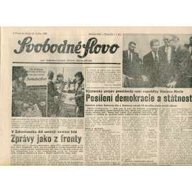 Svobodné slovo (24.1.1990) - staré noviny
