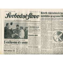 Svobodné slovo (23.1.1990) - staré noviny