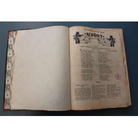 Kopřivy 1909. List satyrický (časopis, čtrnáctideník, satira, vtipy, mj. J. Heine - Atta troll, J. Lukavský - Palác příměří, M. Majerová - Požehnání, H. Heine - Kolín nad Rýnem; ilustrace V. H. Brunner, K. Stroff, K. Nejedlý)