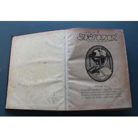 Světozor 1918, roč. XIX. Týdeník zábavný a poučný (časopis, týdeník, první republika, mj. Vznik ČSR [Masaryk, Wilson], Stržení Mariánského sloupu [Staroměstské náměstí], České moře, Vítězná jízda presidenta Masaryka Prahou, Legie)