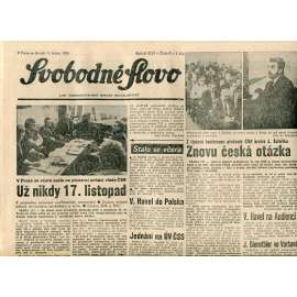 Svobodné slovo (11.1.1990) - staré noviny