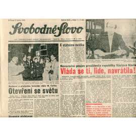 Svobodné slovo (2.1.1990) - staré noviny