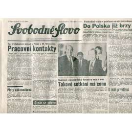 Svobodné slovo (7.9.1990) - staré noviny