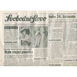Svobodné slovo (6.9.1990) - staré noviny