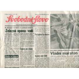 Svobodné slovo (1.9.1990) - staré noviny Svobodné slovo (1.9.1990) - staré noviny