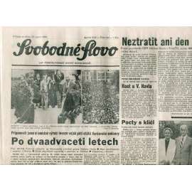 Svobodné slovo (22.8.1990) - staré noviny
