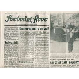 Svobodné slovo (21.8.1990) - staré noviny