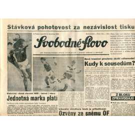 Svobodné slovo (2.7.1990) - staré noviny