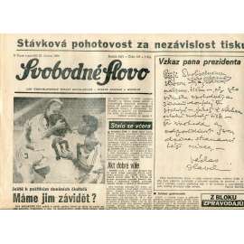 Svobodné slovo (25.6.1990) - staré noviny