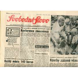 Svobodné slovo (16.6.1990) - staré noviny
