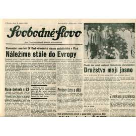 Svobodné slovo (8.5.1990) - staré noviny