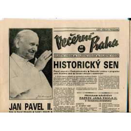 Večerní Praha (21.4.1990) - staré noviny