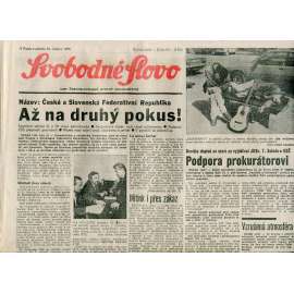 Svobodné slovo (21.4.1990) - staré noviny