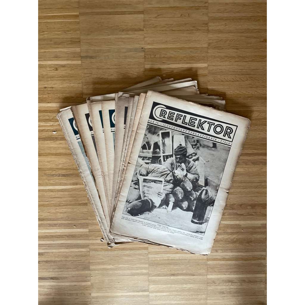 Reflektor, ročník IV., čísla 1-24/1928 (kompletní ročník) - 1. republika, časopis, noviny