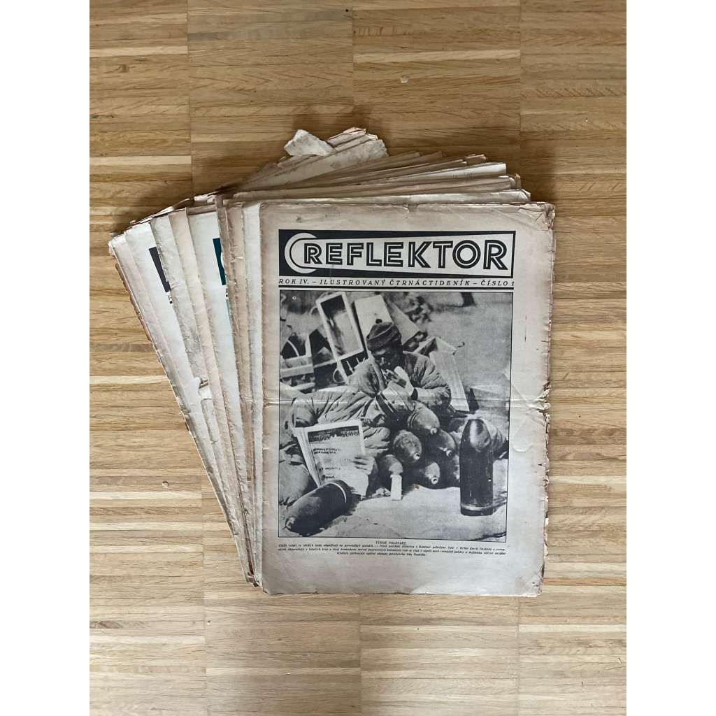 Reflektor, ročník IV., čísla 1, 3-6 a 8-24/1928 (není kompletní) - 1. republika, časopis, noviny