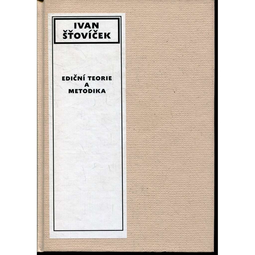 Ediční teorie a metodika
