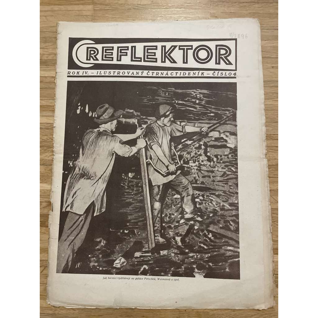 Reflektor, ročník IV., číslo 4 (časopis, staré noviny, 1. republika)