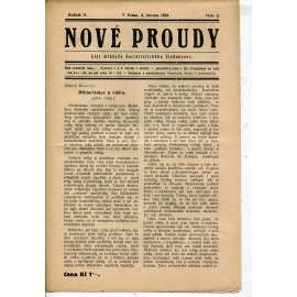 Nové proudy. List mládeže Socialistického Sjednocení (4.6.1924) - staré noviny, 1. republika
