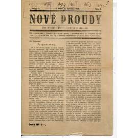 Nové proudy. List mládeže Socialistického Sjednocení (9.7.1924) - staré noviny, 1. republika Nové proudy. List mládeže Socialistického Sjednocení (9.7.1924) - staré noviny, 1. republika