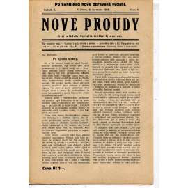 Nové proudy. List mládeže Socialistického Sjednocení (9.7.1924) - staré noviny, 1. republika Nové proudy. List mládeže Socialistického Sjednocení (9.7.1924) - staré noviny, 1. republika