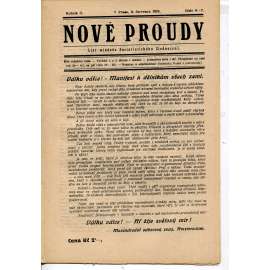 Nové proudy. List mládeže Socialistického Sjednocení (9.7.1924) - staré noviny, 1. republika Nové proudy. List mládeže Socialistického Sjednocení (9.7.1924) - staré noviny, 1. republika