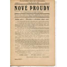 Nové proudy. List mládeže Socialistického Sjednocení (23.7.1924) - staré noviny, 1. republika Nové proudy. List mládeže Socialistického Sjednocení (23.7.1924) - staré noviny, 1. republika