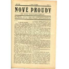 Nové proudy. List mládeže Socialistického Sjednocení (8.8./1923) - staré noviny, 1. republika