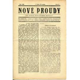 Nové proudy. List mládeže Socialistického Sjednocení (23.8./1923) - staré noviny, 1. republika