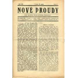 Nové proudy. List mládeže Socialistického Sjednocení (23.8./1923) - staré noviny, 1. republika Nové proudy. List mládeže Socialistického Sjednocení (23.8./1923) - staré noviny, 1. republika