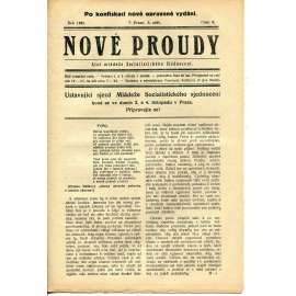 Nové proudy. List mládeže Socialistického Sjednocení (5.9.1923) - staré noviny, 1. republika
