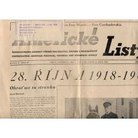 Americké listy, ročník IV., číslo 43/1965 (exil, staré noviny) - 29.10.1965