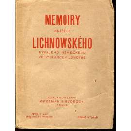 Memoiry knížete Lichnowského, bývalého německého velvyslance v Londýně