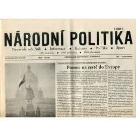 Národní politika (květen 1990) - noviny, exil