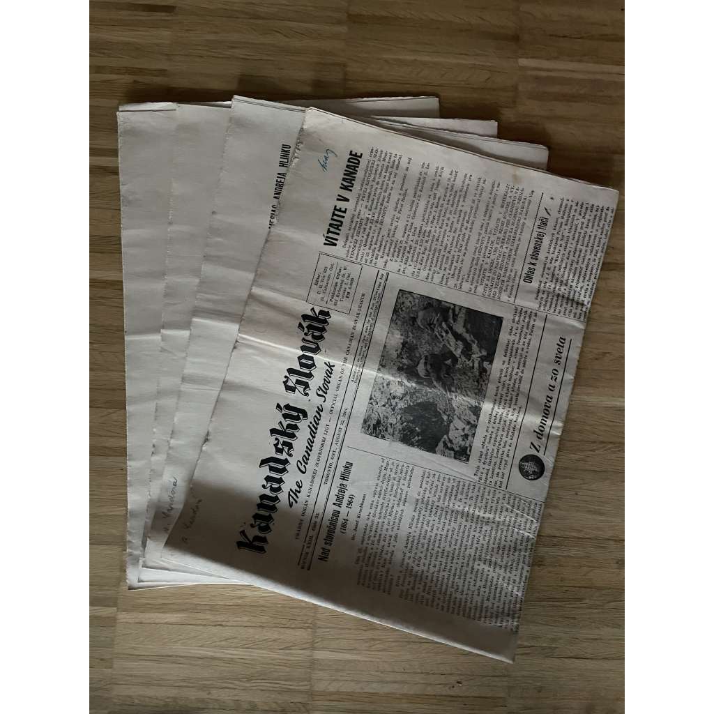 Kanadský Slovák, ročník XXIII., čísla 33, 36, 37 a 38/1964. (exil, noviny)