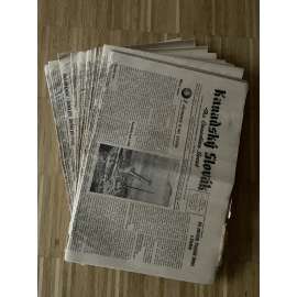 Kanadský Slovák, ročník XXV., čísla 2, 3, 8, 9, 20-31, 38-41, 45-48 a 50/1966 (exil, noviny)