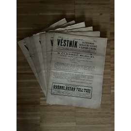 Věstník Ústředního sdružení Čechů a Slováků z Ruska, ročník VI., čísla 1-4 a 6-11/1925 (legie, legionáři, legie v Rusku, 1. republika) - časopis, noviny
