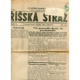 Říšská stráž (26.5.1928) Ústřední deník Národní obce fašistické (staré noviny, fašisté, 1. republika)