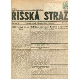 Říšská stráž (18.6.1928) Ústřední deník Národní obce fašistické (staré noviny, fašisté, 1. republika)