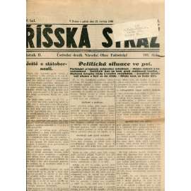 Říšská stráž (22.6.1928) Ústřední deník Národní obce fašistické (staré noviny, fašisté, 1. republika)