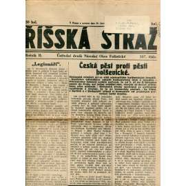 Říšská stráž (30.6.1928) Ústřední deník Národní obce fašistické (staré noviny, fašisté, 1. republika)