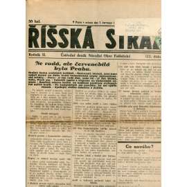 Říšská stráž (7.7.1928) Ústřední deník Národní obce fašistické (staré noviny, fašisté, 1. republika)
