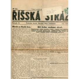 Říšská stráž (9.7.1928) Ústřední deník Národní obce fašistické (staré noviny, fašisté, 1. republika)