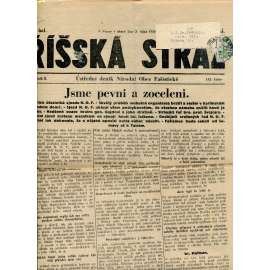 Říšská stráž (2.10.1928) Ústřední deník Národní obce fašistické (staré noviny, fašisté, 1. republika)