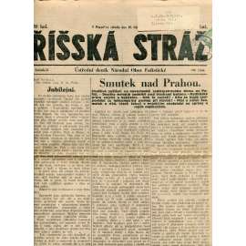 Říšská stráž (10.10.1928) Ústřední deník Národní obce fašistické (staré noviny, fašisté, 1. republika)