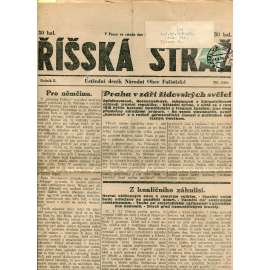 Říšská stráž (24.10.1928) Ústřední deník Národní obce fašistické (staré noviny, fašisté, 1. republika)