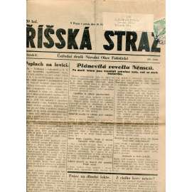 Říšská stráž (16.11.1928) Ústřední deník Národní obce fašistické (staré noviny, fašisté, 1. republika)